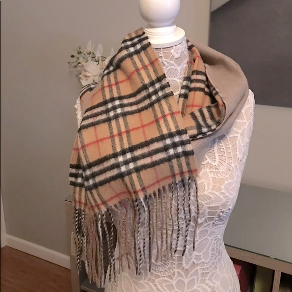 Burberry Other - 🎁HP🎁 BURBERRY Reversible Double-faced Cashmere Scarf